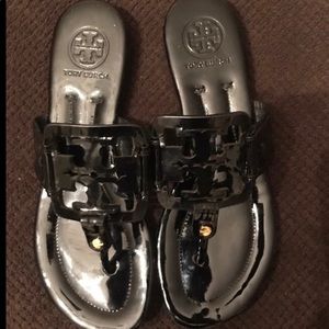 Tory Burch Square Miller Logo Sandals